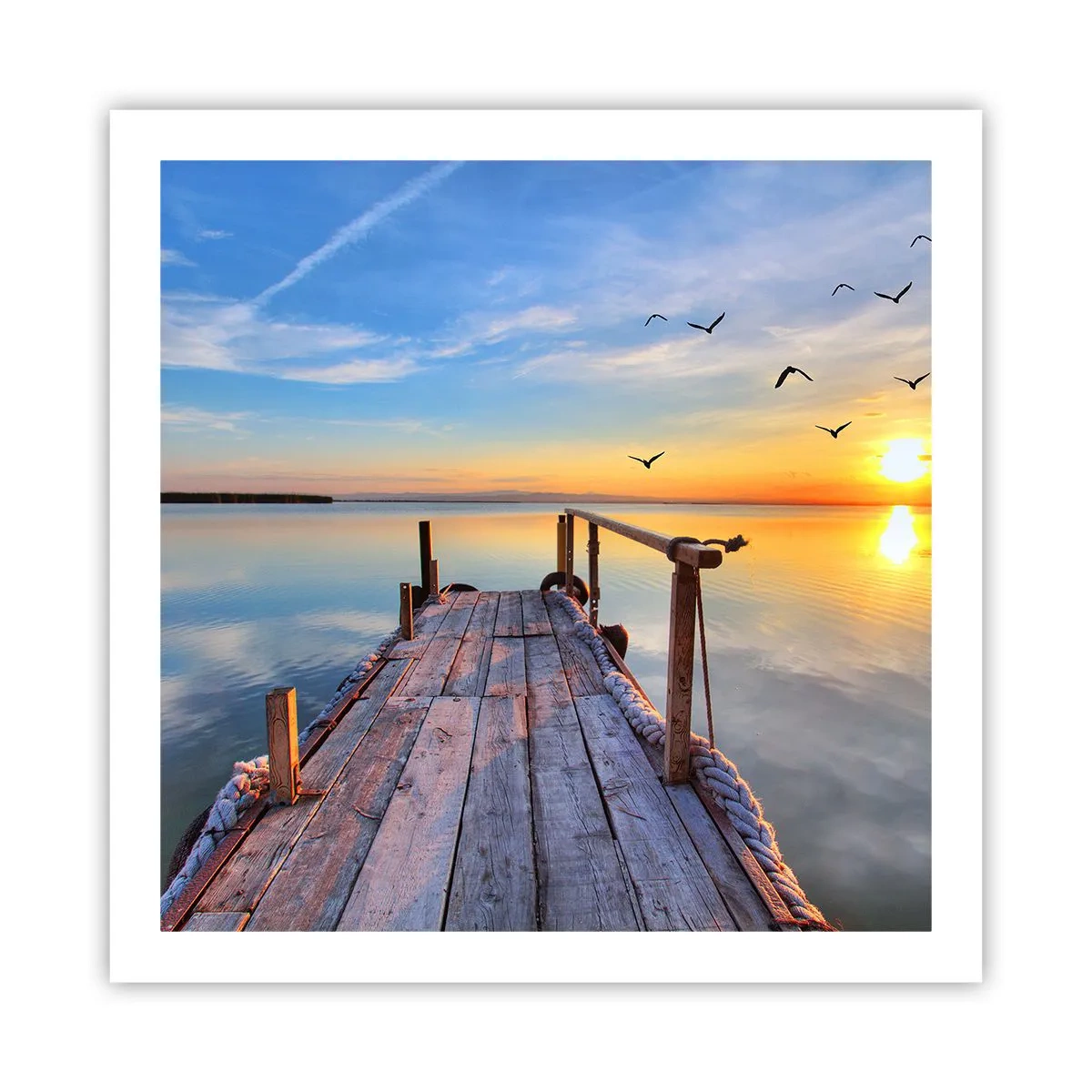 Póster - Caminando hacia el sol - 60x60 cm