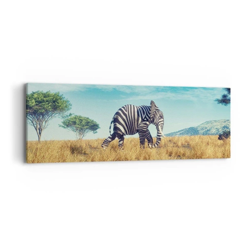 Cuadro sobre lienzo - Impresión de Imagen - El gris ya no está de moda - 90x30 cm