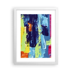 Póster en marco blanco - ¡La vida es hermosa! - 30x40 cm