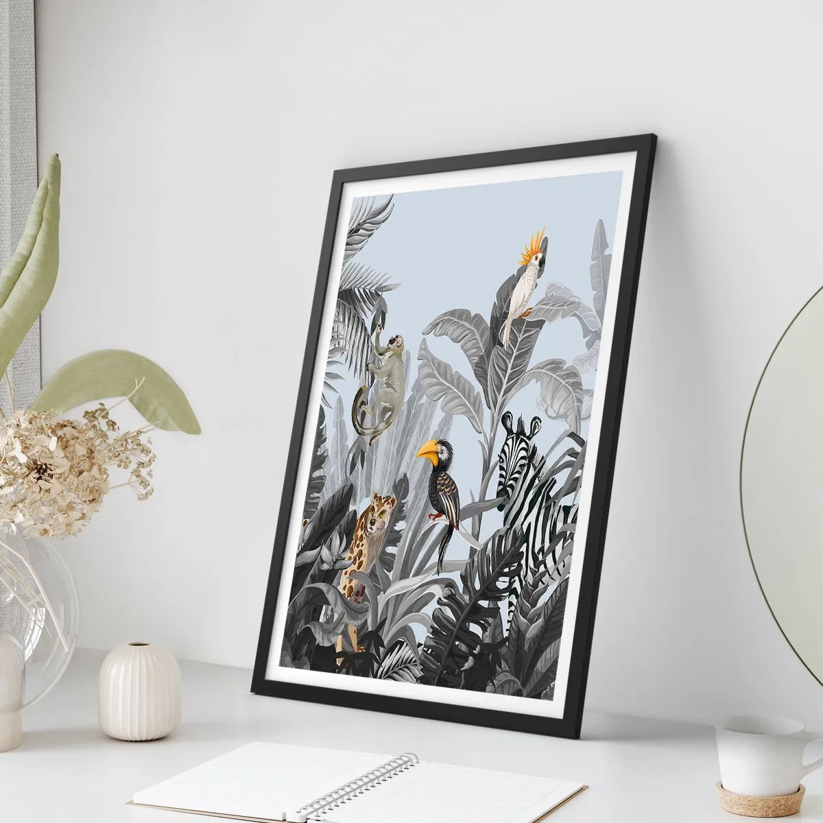 Póster en marco negro - Un cuento de hadas africano - 61x91 cm