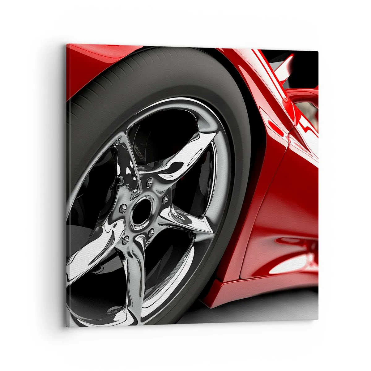 Cuadro sobre lienzo - Impresión de Imagen - Creado para la velocidad - 70x70 cm