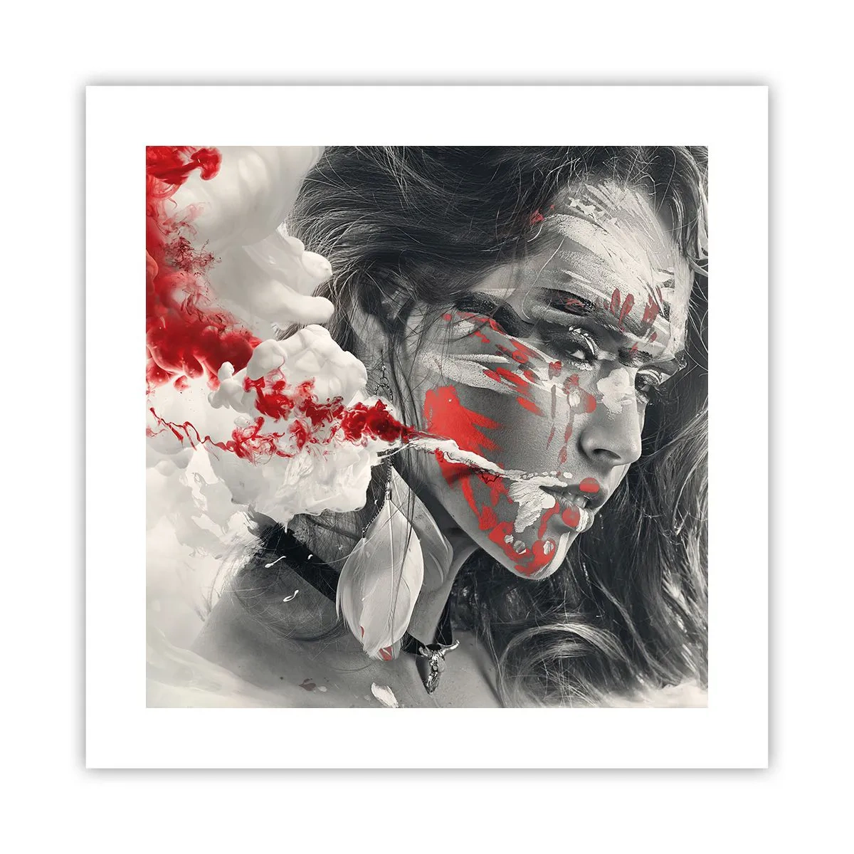 Póster - En los humos del absurdo - 40x40 cm