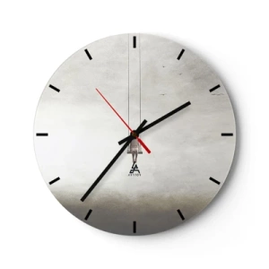 Reloj de pared - Reloj de vidrio - El niño que llevamos dentro - 40x40 cm