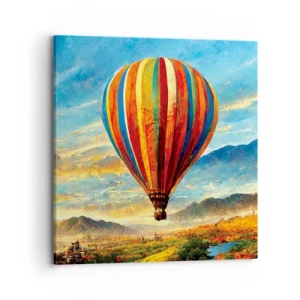 Cuadro sobre lienzo - Impresión de Imagen - En silencio se ve el horizonte - 70x70 cm