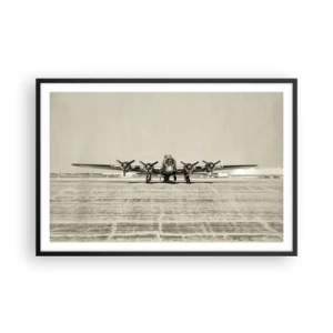 Póster en marco negro - Como siempre, preparado - 91x61 cm