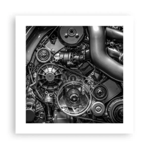 Póster - La poesía de la mecánica - 40x40 cm