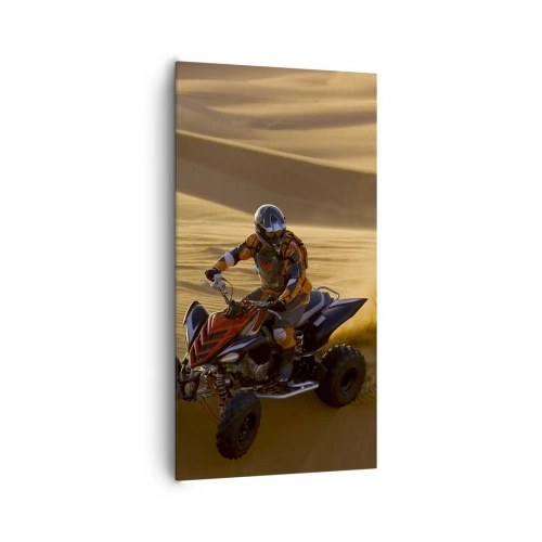 Cuadro sobre lienzo - Impresión de Imagen - Sobre las olas de la arena - 65x120 cm