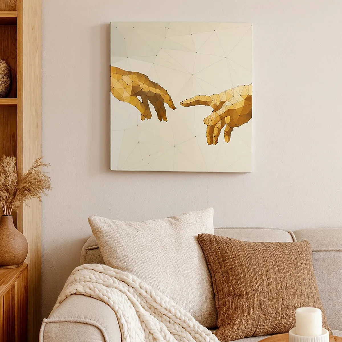 Cuadro sobre lienzo - Impresión de Imagen - Geometría divina - 30x30 cm