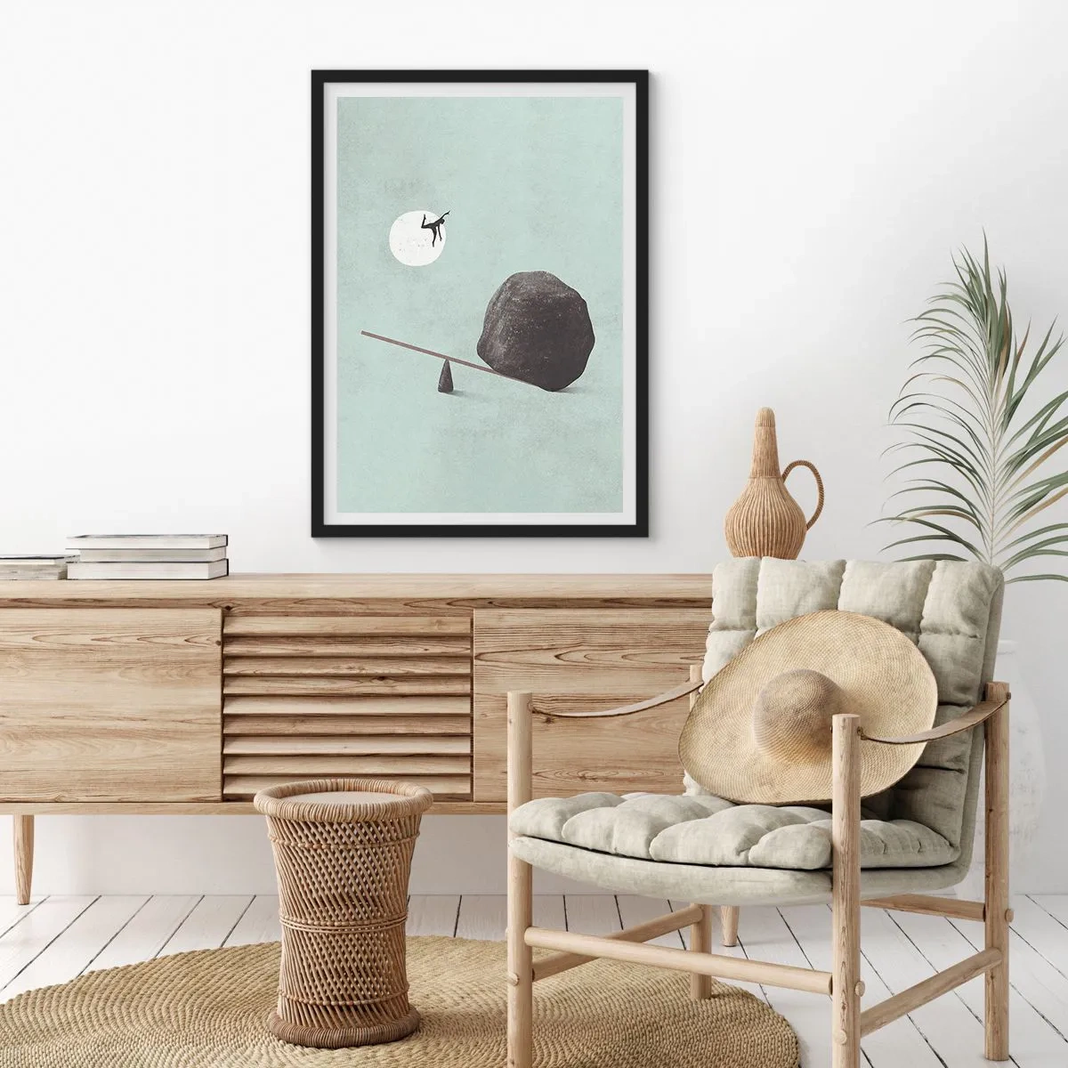 Póster en marco negro - Un sueño hecho realidad - 70x100 cm