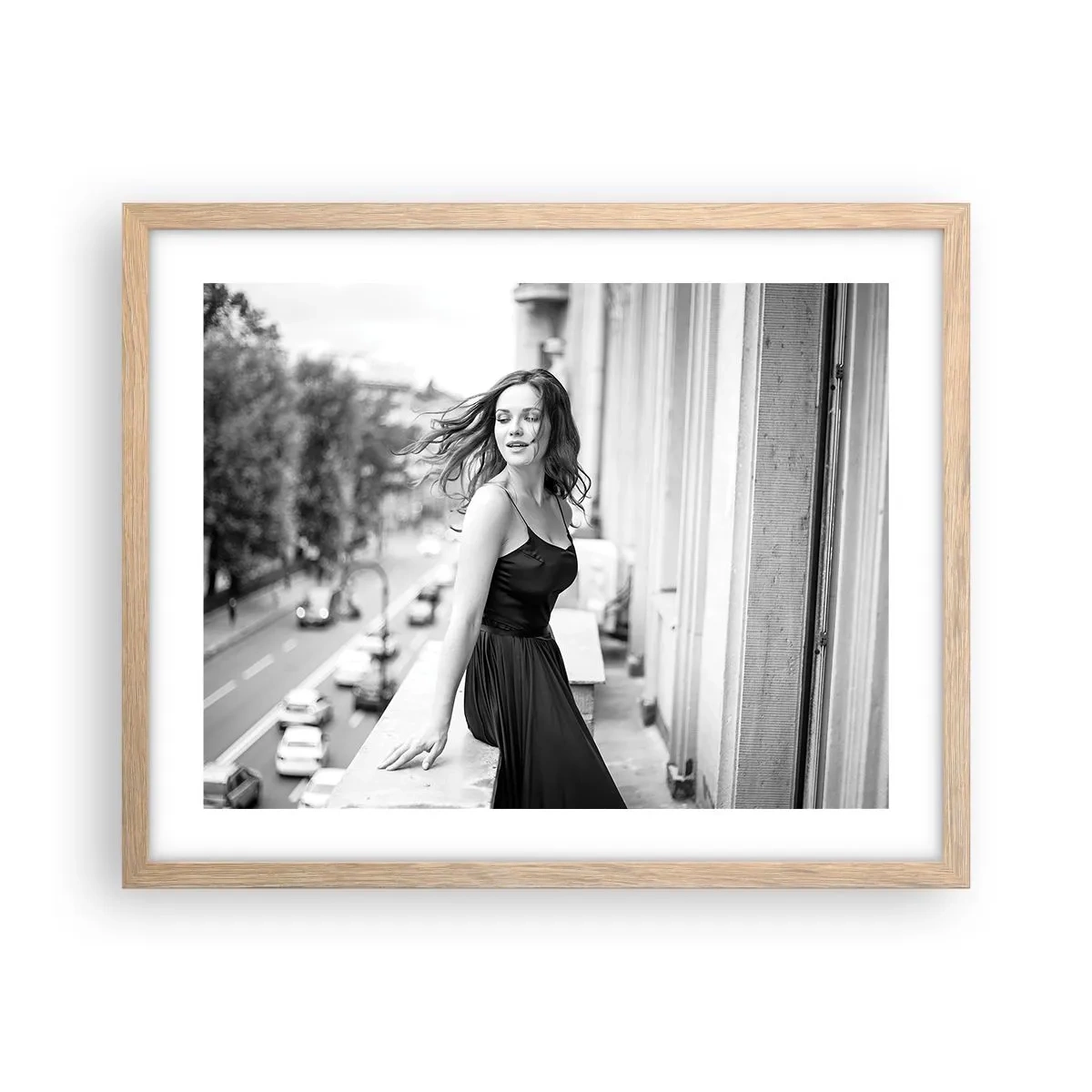 Póster en marco roble claro - Ciertamente, parisina - 50x40 cm