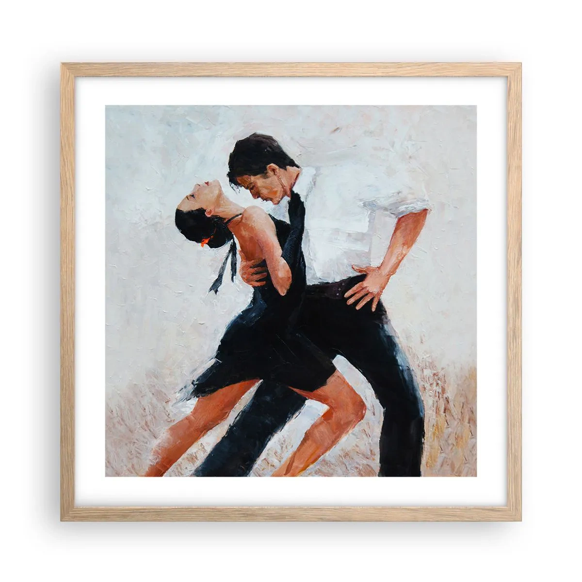 Póster en marco roble claro - El tango de mis sueños - 50x50 cm