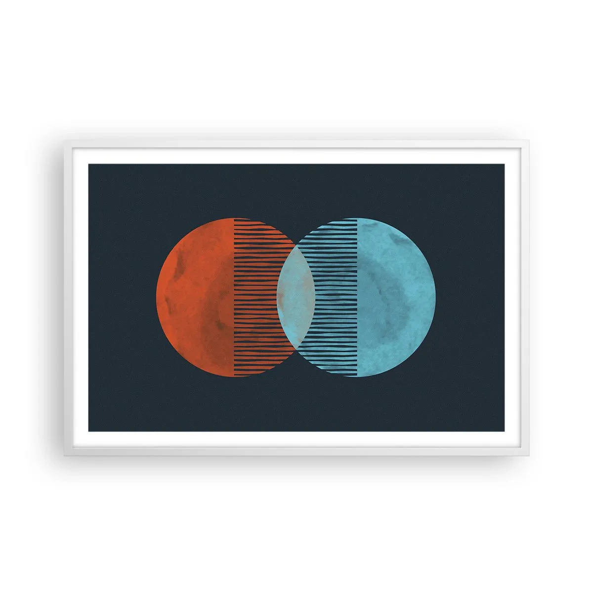 Póster en marco blanco - Fantasía astronómica - 91x61 cm