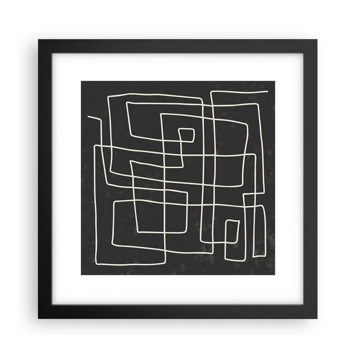 Póster en marco negro - No es tan sencillo - 30x30 cm