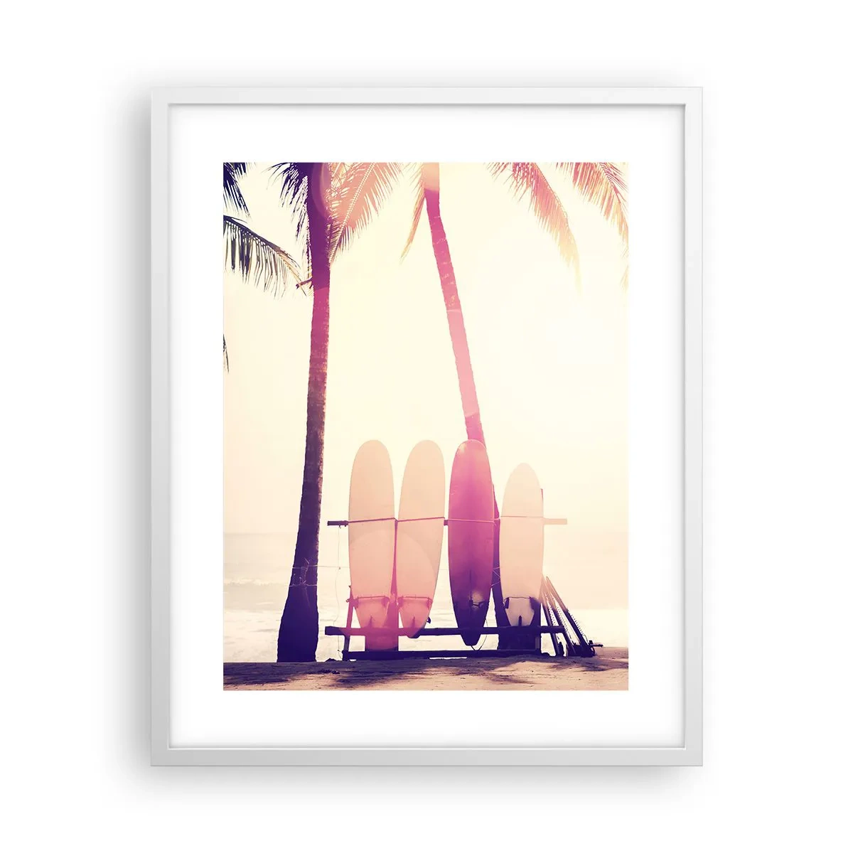 Póster en marco blanco - Va a ser un gran día - 40x50 cm