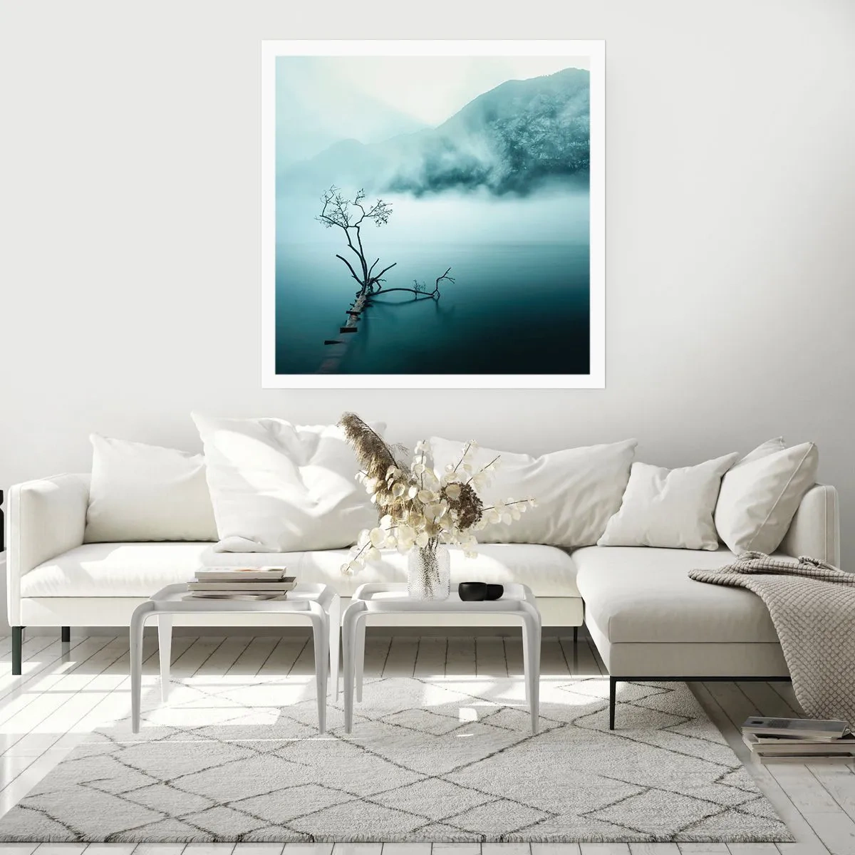 Póster - Fuera del agua y de la niebla - 30x30 cm