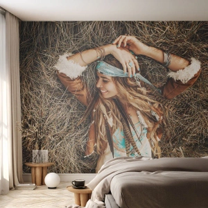 Fotomural Premium Canvas - El verano del amor - bohemia, Mujer, Joyas - 400x280 cm