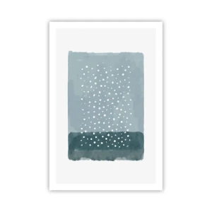 Póster - Creación sobre azul - 61x91 cm