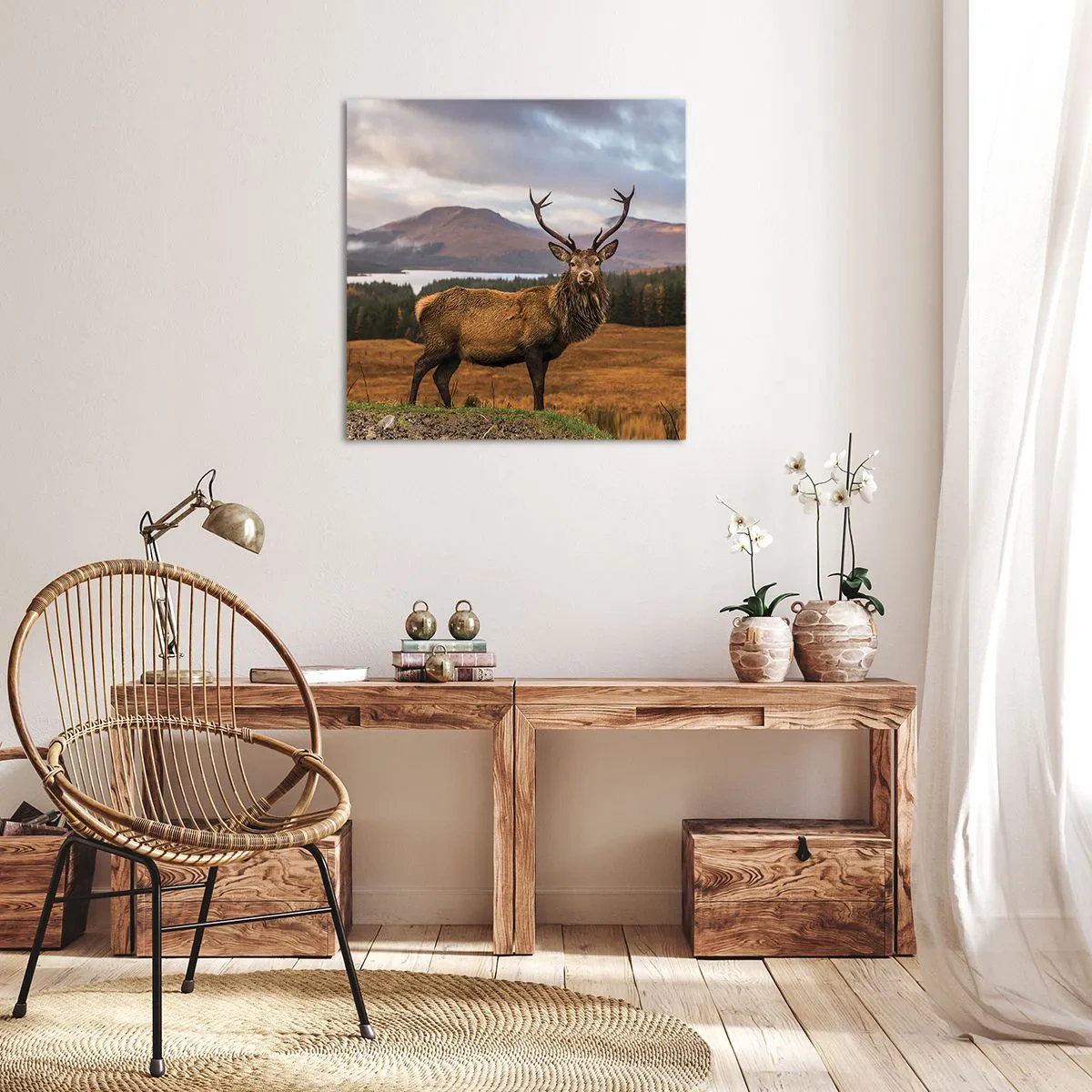 Cuadro sobre lienzo - Impresión de Imagen - La majestuosidad de la naturaleza - 60x60 cm