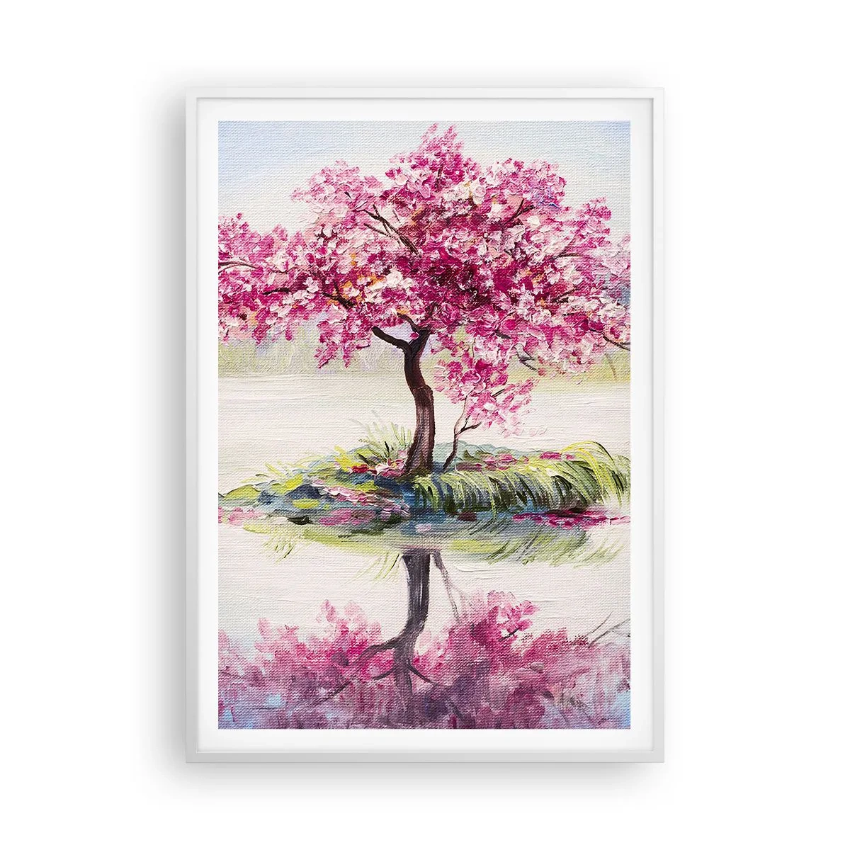 Póster en marco blanco - Una celebración de la primavera - 70x100 cm