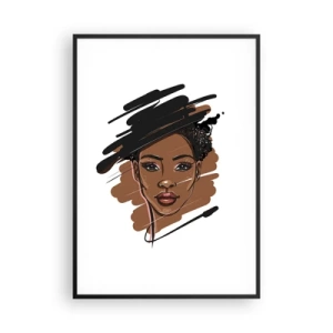 Póster en marco negro - Dulce como el chocolate - 70x100 cm