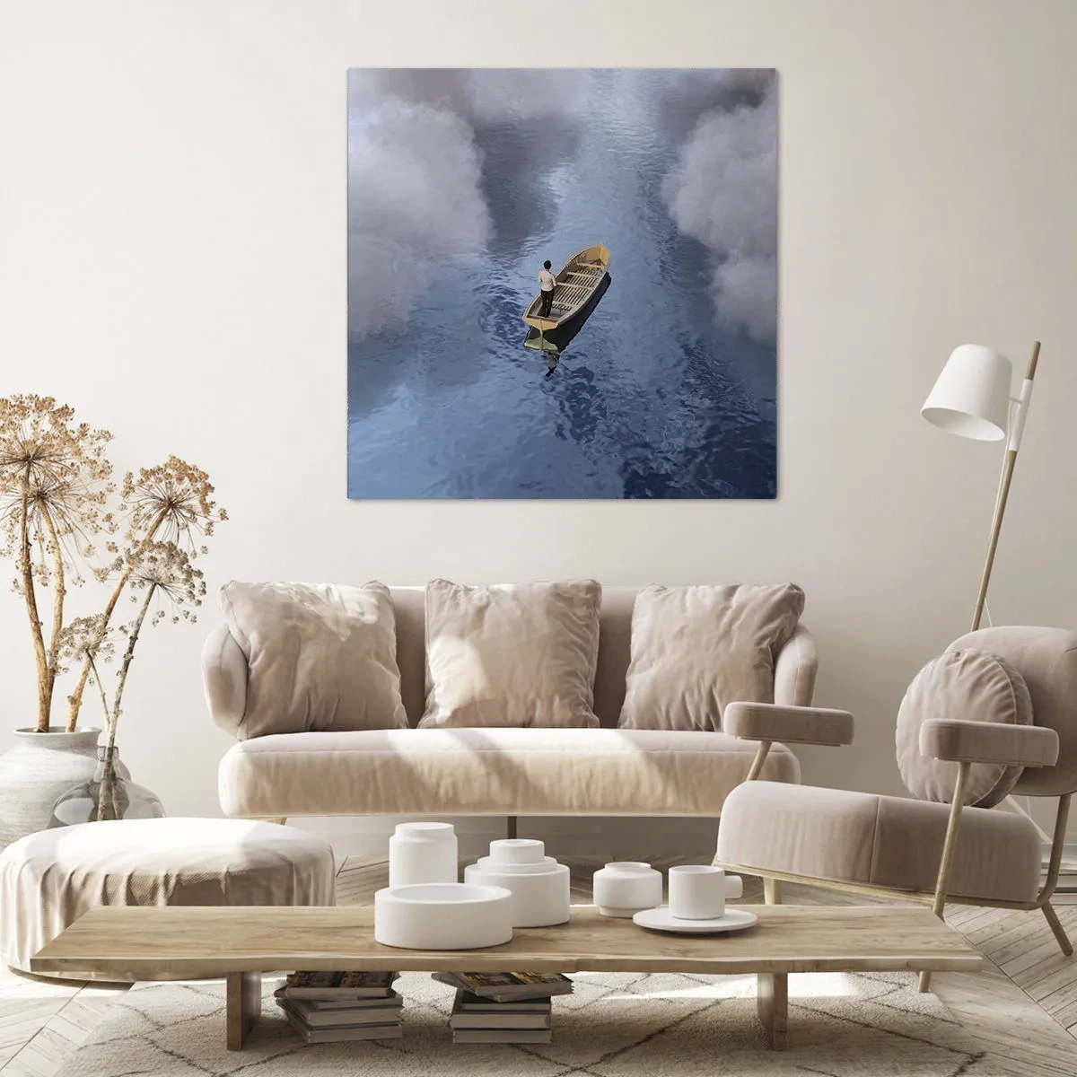 Cuadro sobre lienzo - Impresión de Imagen - La vida - el viaje - lo desconocido - 60x60 cm