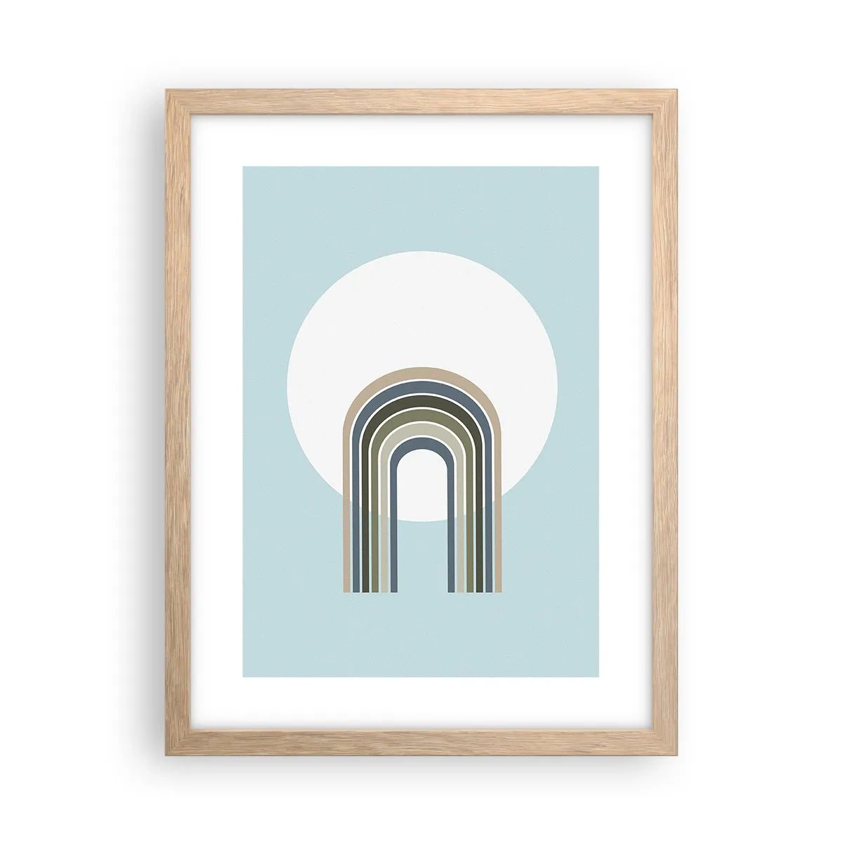 Póster en marco roble claro - Una atracción irresistible - 30x40 cm