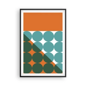 Póster en marco negro - Hacia arriba y en diagonal - 61x91 cm