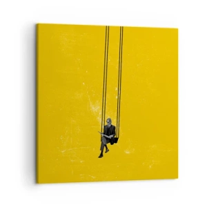 Cuadro sobre lienzo - Impresión de Imagen - Un día como cualquier otro - 50x50 cm