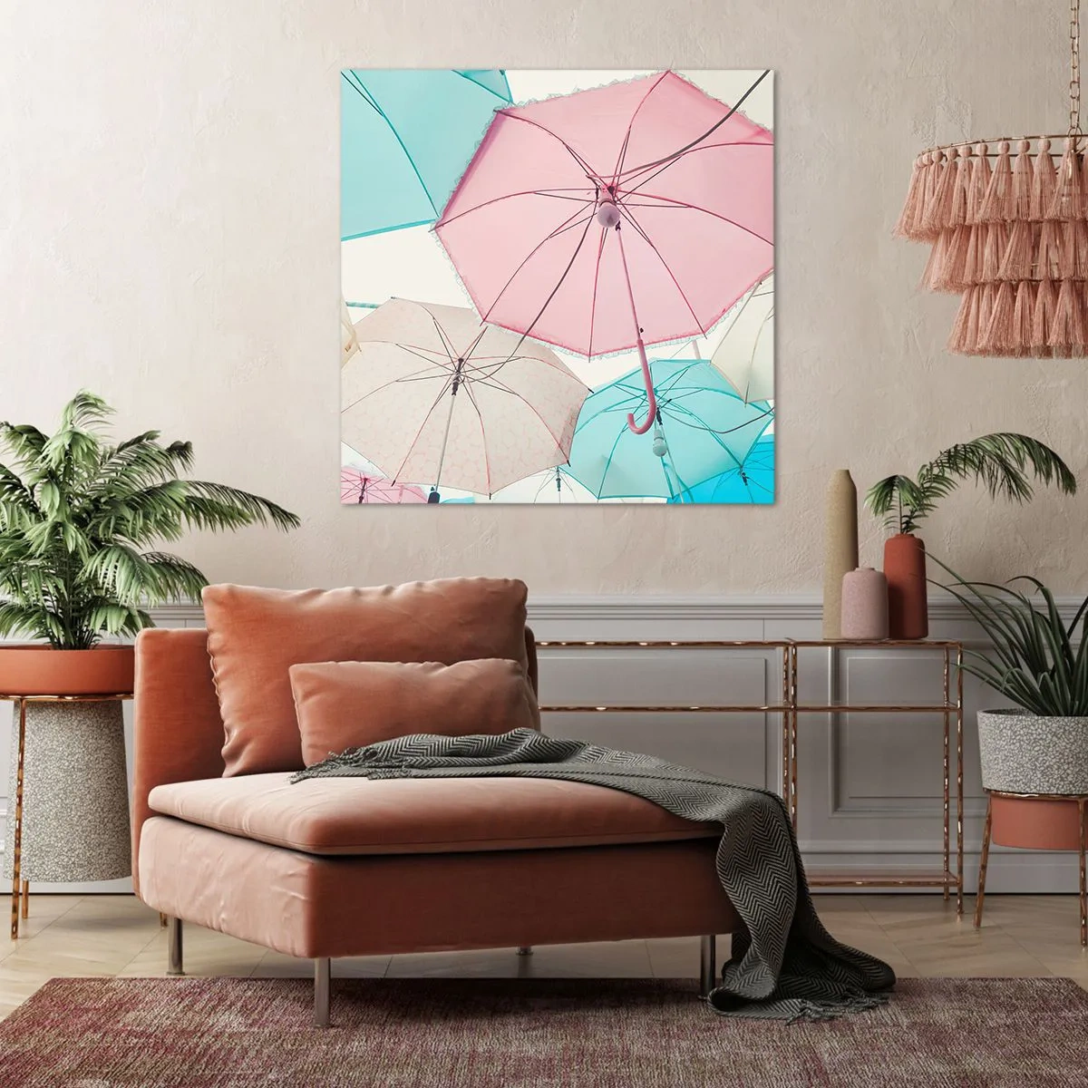 Cuadro sobre lienzo - Impresión de Imagen - A veces el sol, a veces la lluvia - 60x60 cm