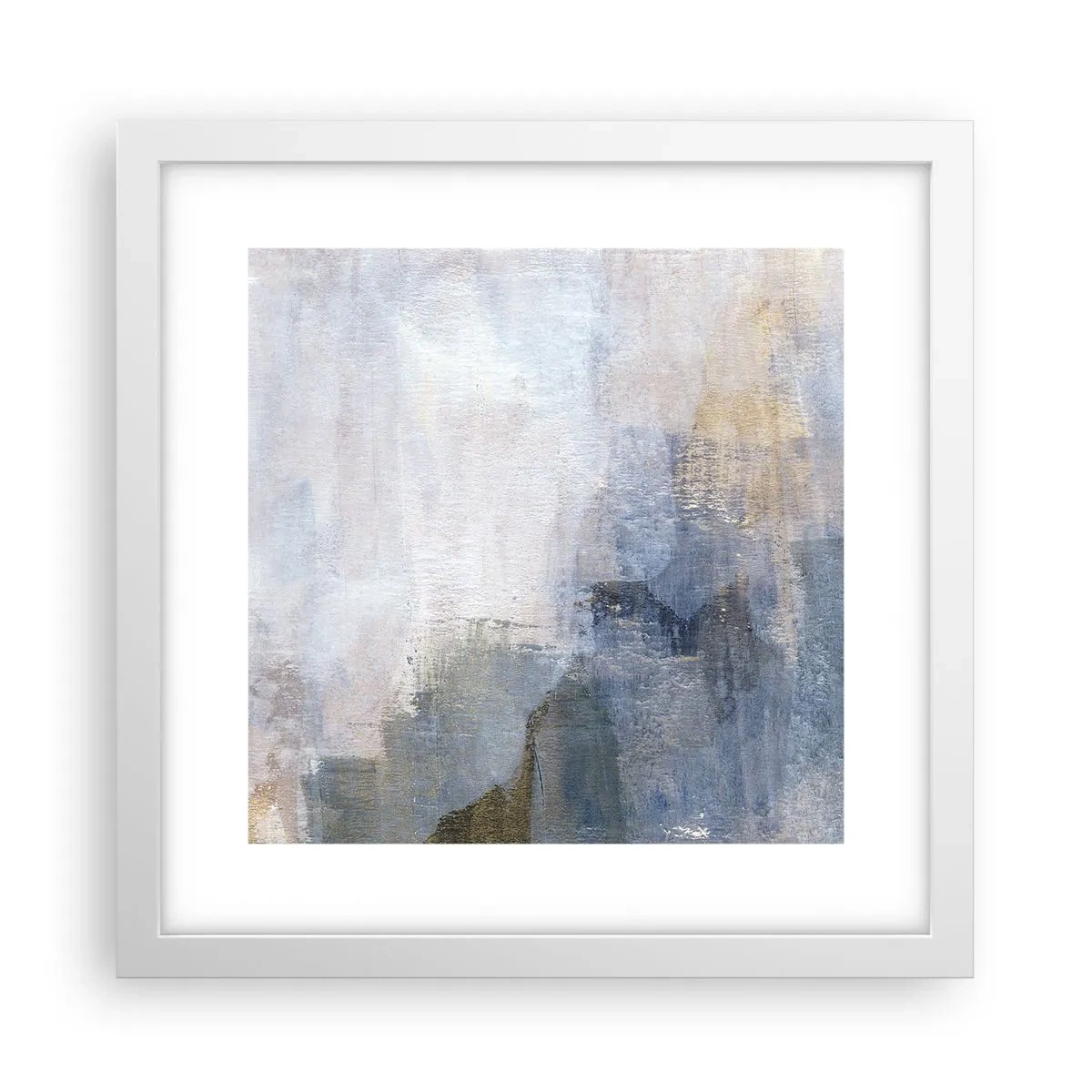 Póster en marco blanco - Tonos de color - 30x30 cm