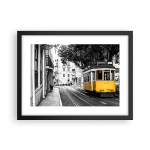 Póster en marco negro - Y un fado de fondo - 40x30 cm