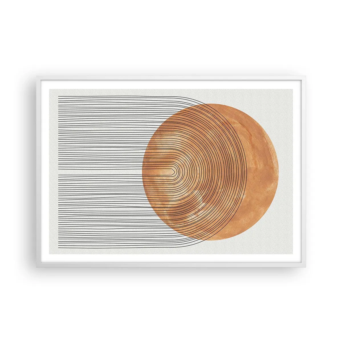 Póster en marco blanco - Una composición soleada - 100x70 cm