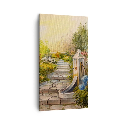 Cuadro sobre lienzo - Impresión de Imagen - En plena floración - 45x80 cm