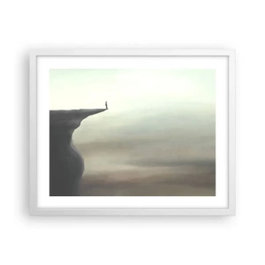 Póster en marco blanco - Hacia arriba, ¡por supuesto! - 50x40 cm