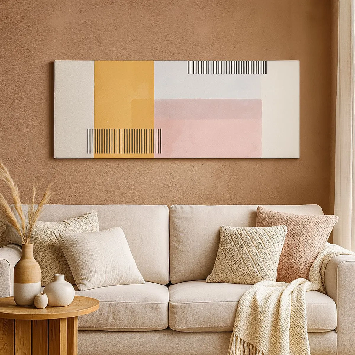 Cuadro sobre lienzo - Impresión de Imagen - La rectitud - 100x40 cm