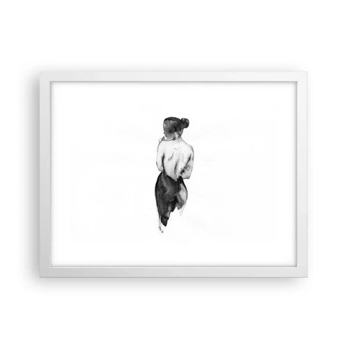 Póster en marco blanco - Sin ella el mundo deja de tener sentido - 40x30 cm