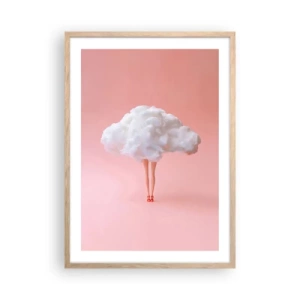 Póster en marco roble claro - Dulce promesa - 50x70 cm