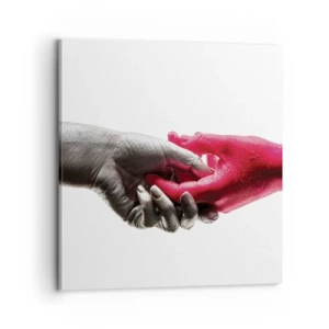 Cuadro sobre lienzo - Impresión de Imagen - Juntos, aunque diferentes - 70x70 cm