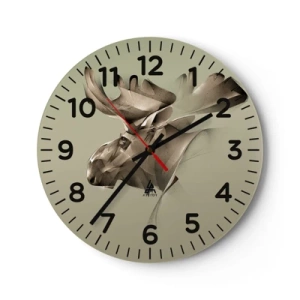 Reloj de pared - Reloj de vidrio - El suave poder de la paz - 40x40 cm