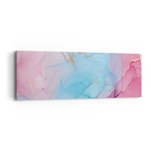 Cuadro sobre lienzo - Impresión de Imagen - Reuniones y encuentros de colores - 90x30 cm