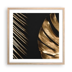Póster en marco roble claro - Diferente, e igualmente valioso - 50x50 cm