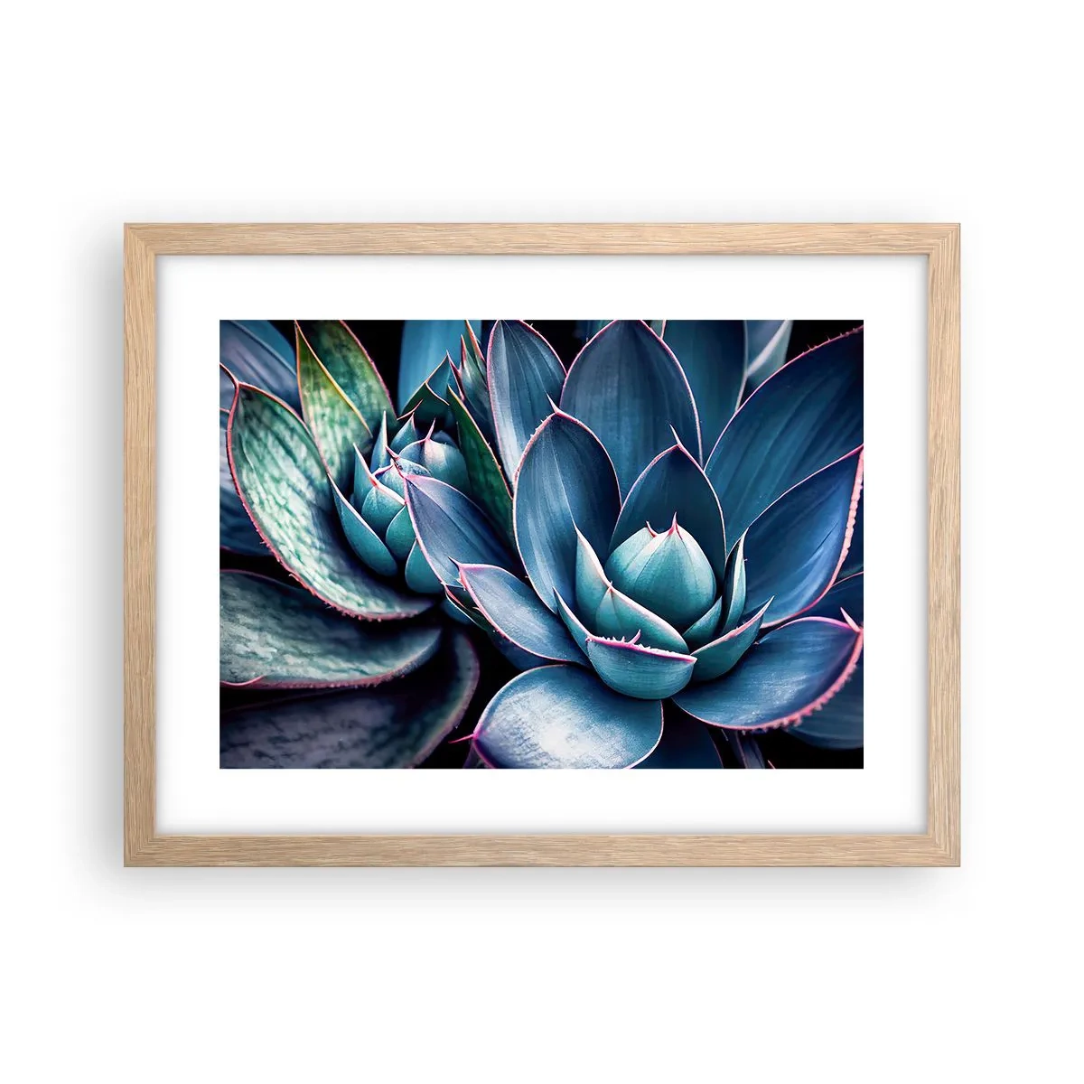 Póster en marco roble claro - Fuerza vital - 40x30 cm