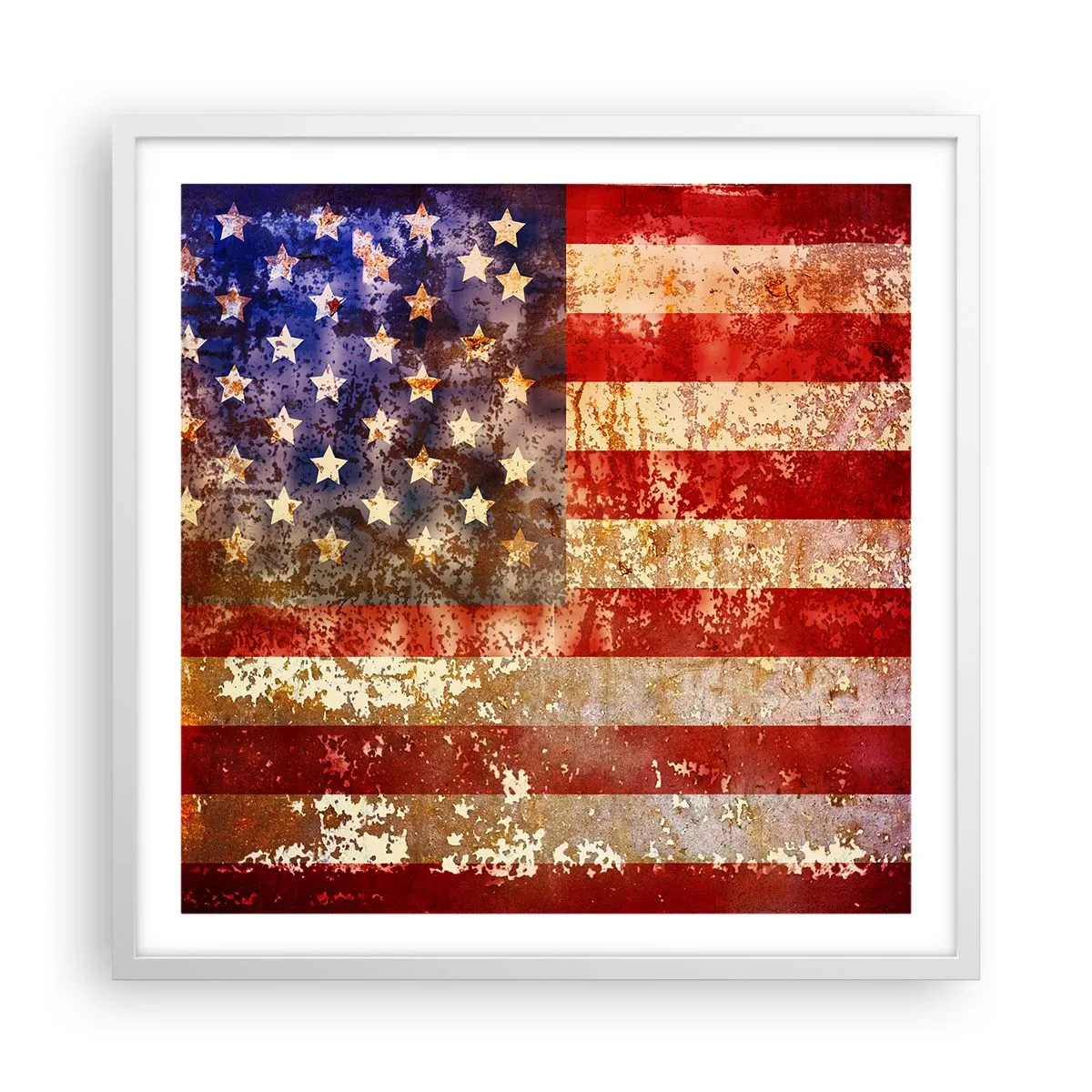 Póster en marco blanco - La gloria no pasa - 60x60 cm