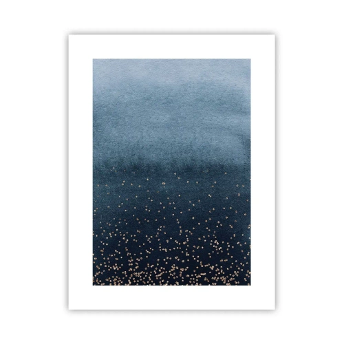 Póster - Composición - fases azules - 30x40 cm