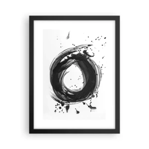 Póster en marco negro - El torbellino de la creación - 30x40 cm
