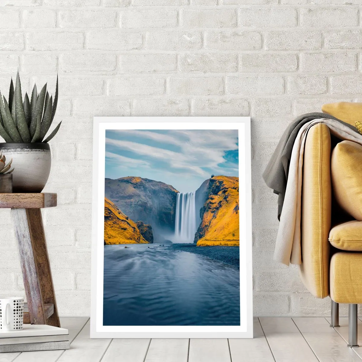 Póster en marco blanco - Duración eterna, movimiento eterno - 40x50 cm