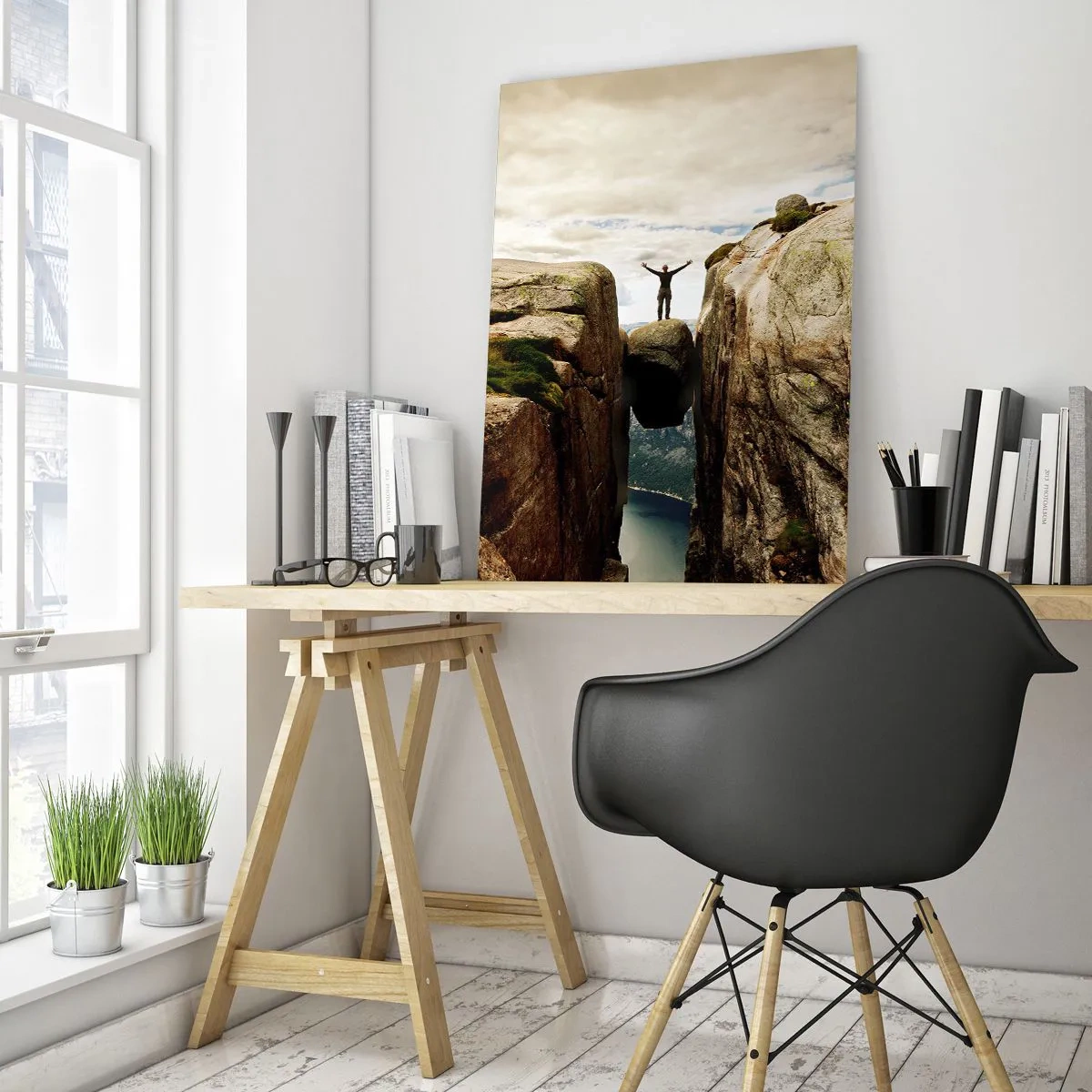 Cuadro sobre vidrio - Impresiones sobre Vidrio - ¿Cómo estoy? - 80x120 cm