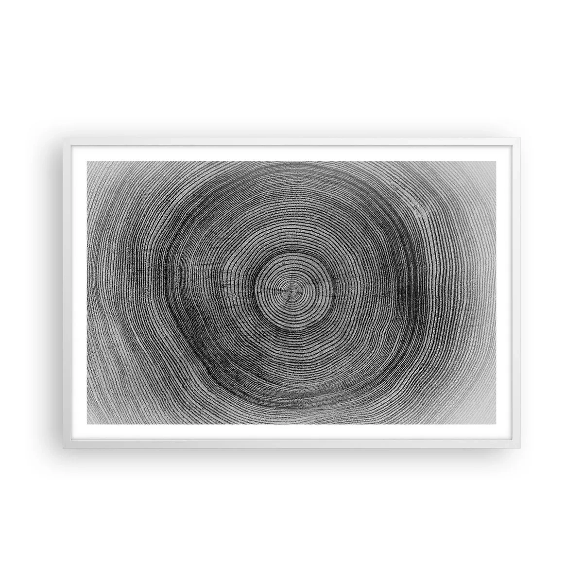 Póster en marco blanco - El paso del tiempo - 91x61 cm