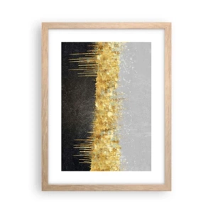 Póster en marco roble claro - Hacia arriba y hacia abajo - 30x40 cm