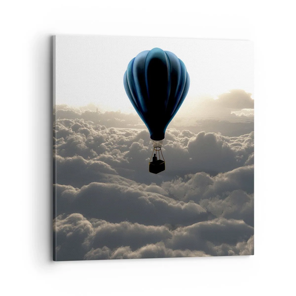 Cuadro sobre lienzo - Impresión de Imagen - Un viajero por encima de las nubes - 70x70 cm